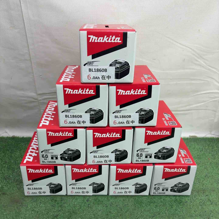 純正品マキタ(makita) リチウムイオンバッテリー 18V/6.0Ah BL1860B 10個セット【町田店】