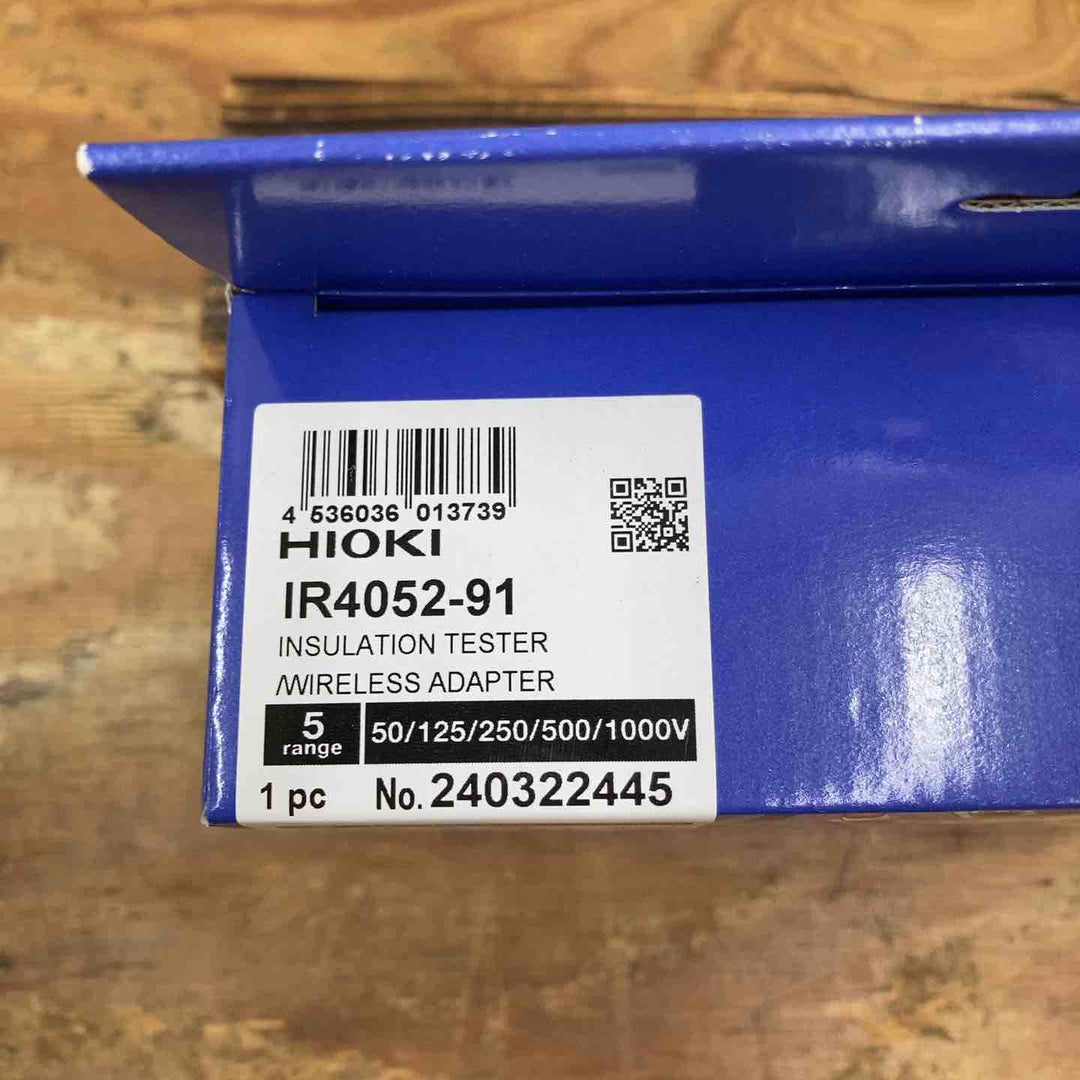 □HIOKI 絶縁抵抗計 IR4052-91 未開封品【柏店】