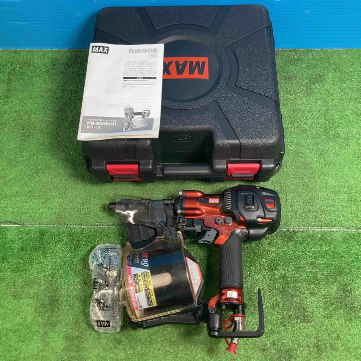 【美品】★マックス(MAX) 高圧エア釘打ち機 HN-90N5(D)-R ◎メーカー修理済み【岩槻店】