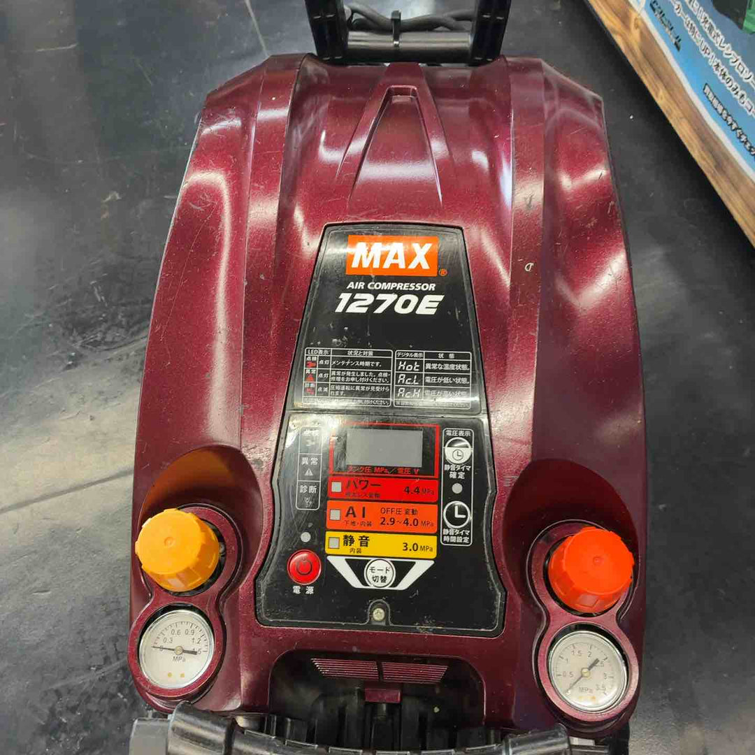 【中古品】 マックス(MAX) 高圧エアコンプレッサー AK-HL1270E ガーネットレッド 【藤沢店】