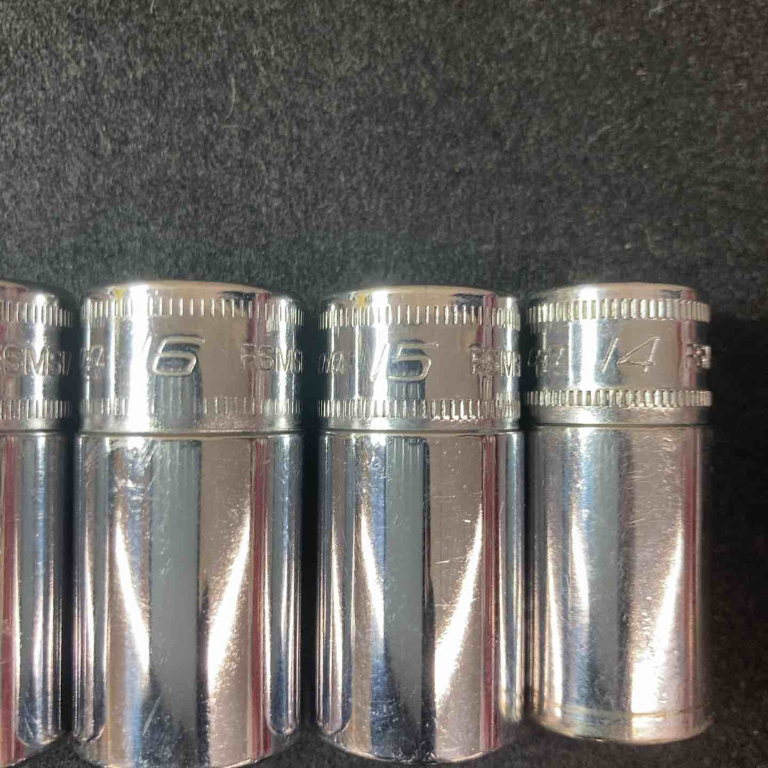 【中古品】 スナップオン(Snap-on) FSMS8～FSMS19 セミディープソケット 12点セット 【東大和店】