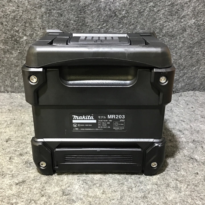 【美品】マキタ(makita) コードレススピーカー(黒) MR203B【桶川店】