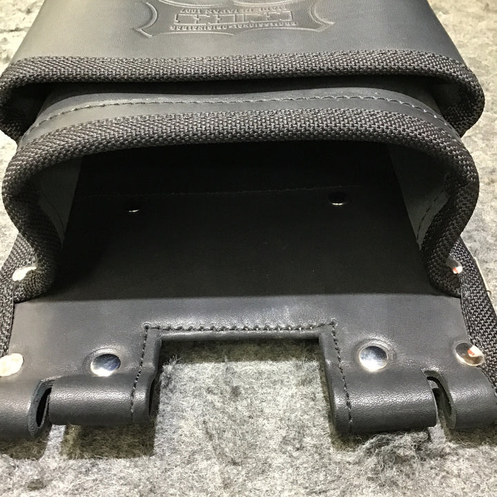 【美品】KNICKS(ニックス) ヌメ革2段建築用腰袋 KBS-201BA【桶川店】