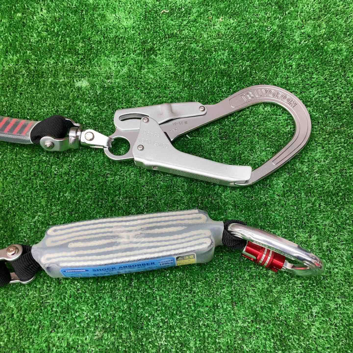 ◇ツヨロン(TSUYORON) フルハーネス用 シングルランヤード THL-NV93SV-21KS-BK-R23-BX 新規格 墜落制止用器具【川越店】
