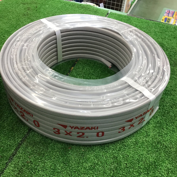 □矢崎エナジーシステム VVFケーブル 3芯(赤白黒)×2.0mm【桶川店】