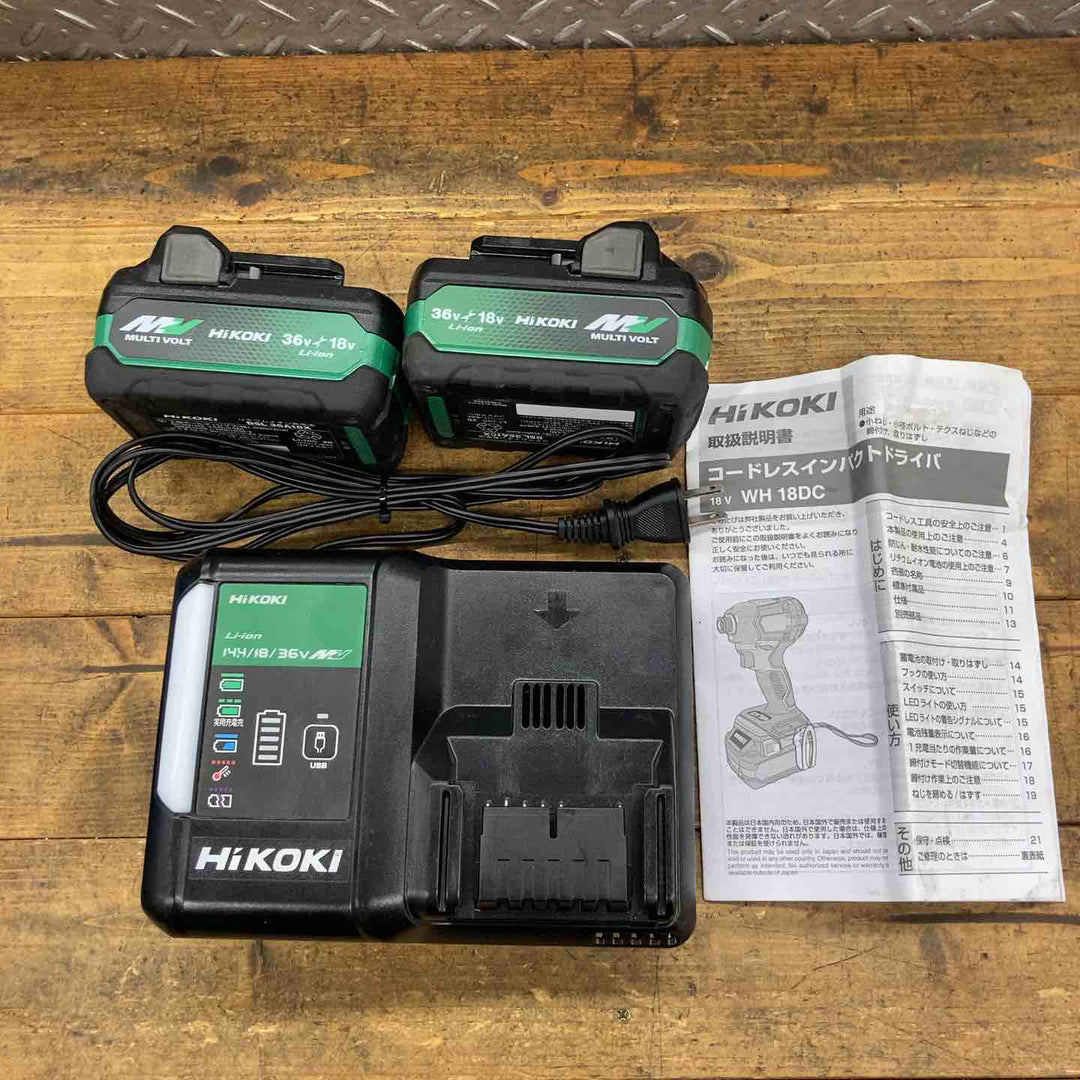 ◇ハイコーキ(HIKOKI ※旧:日立工機) コードレスインパクトドライバー WH18DC(2XPZ)【所沢店】