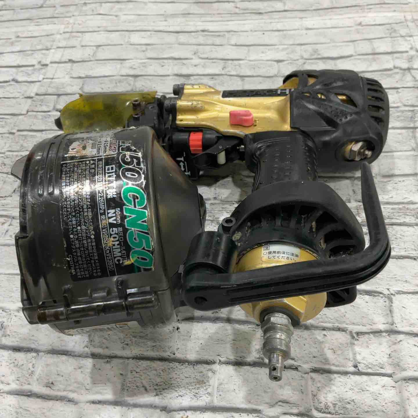日立工機 NV 50HR 50mm高圧ロール釘打機【長期保管品】 【動作未確認 