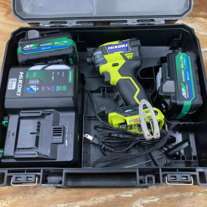 【中古品】★ハイコーキ HIKOKI ※旧:日立工機 コードレスインパクトドライバ スパイダーイエロー WH36DD(2XHYSZ) フルセット【柏店】