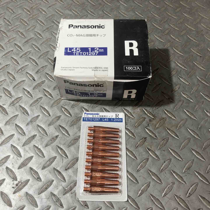 Panasonic パナソニック CO2・MAG溶接用チップ L45 1.2mm TET01297 R 100個入り【草加店】