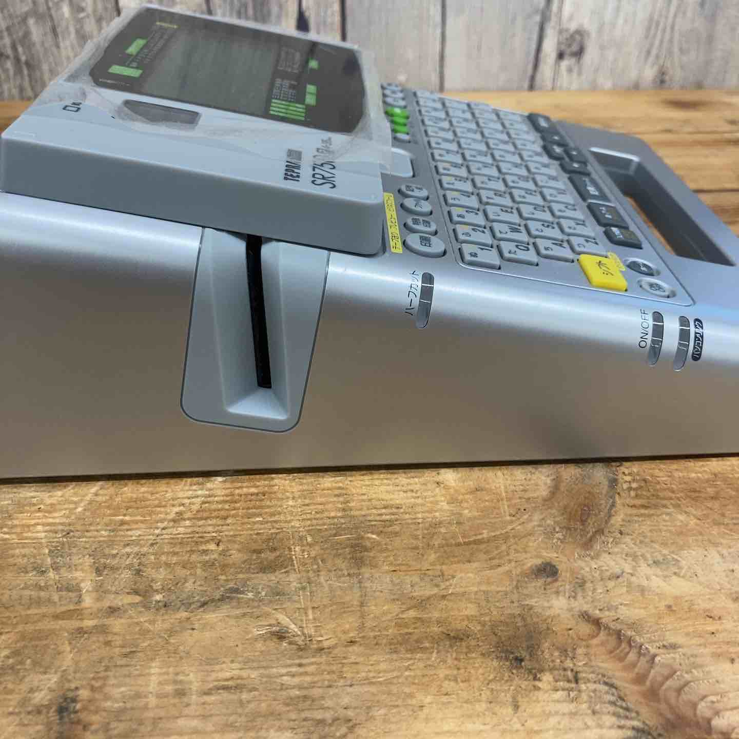 中古美品】TEPRA ラベルライター テプラRRO SR750 未使用白ラベル