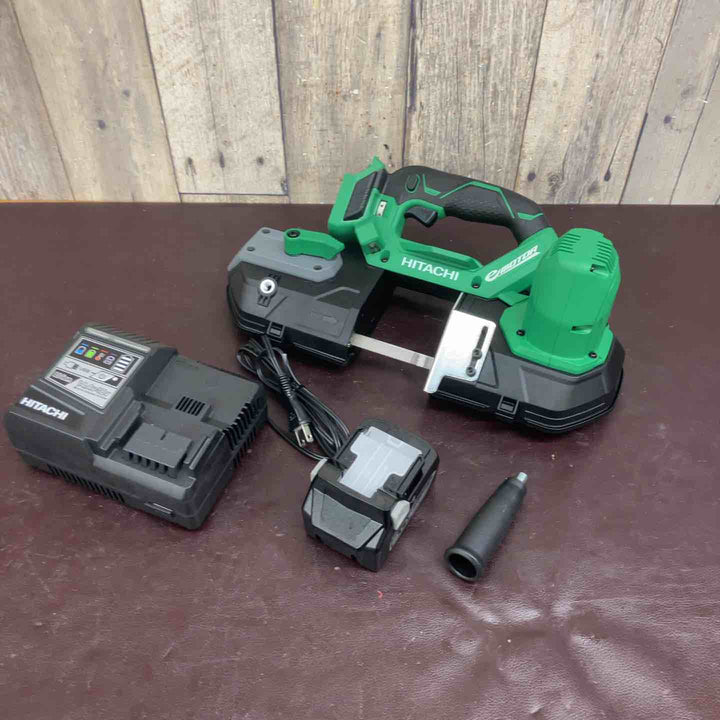 【中古美品】ハイコーキ(HIKOKI ※旧:日立工機) コードレスバンドソー CB18DBL(S)(LYPK) バッテリー 充電器 替刃付属【東大和店】
