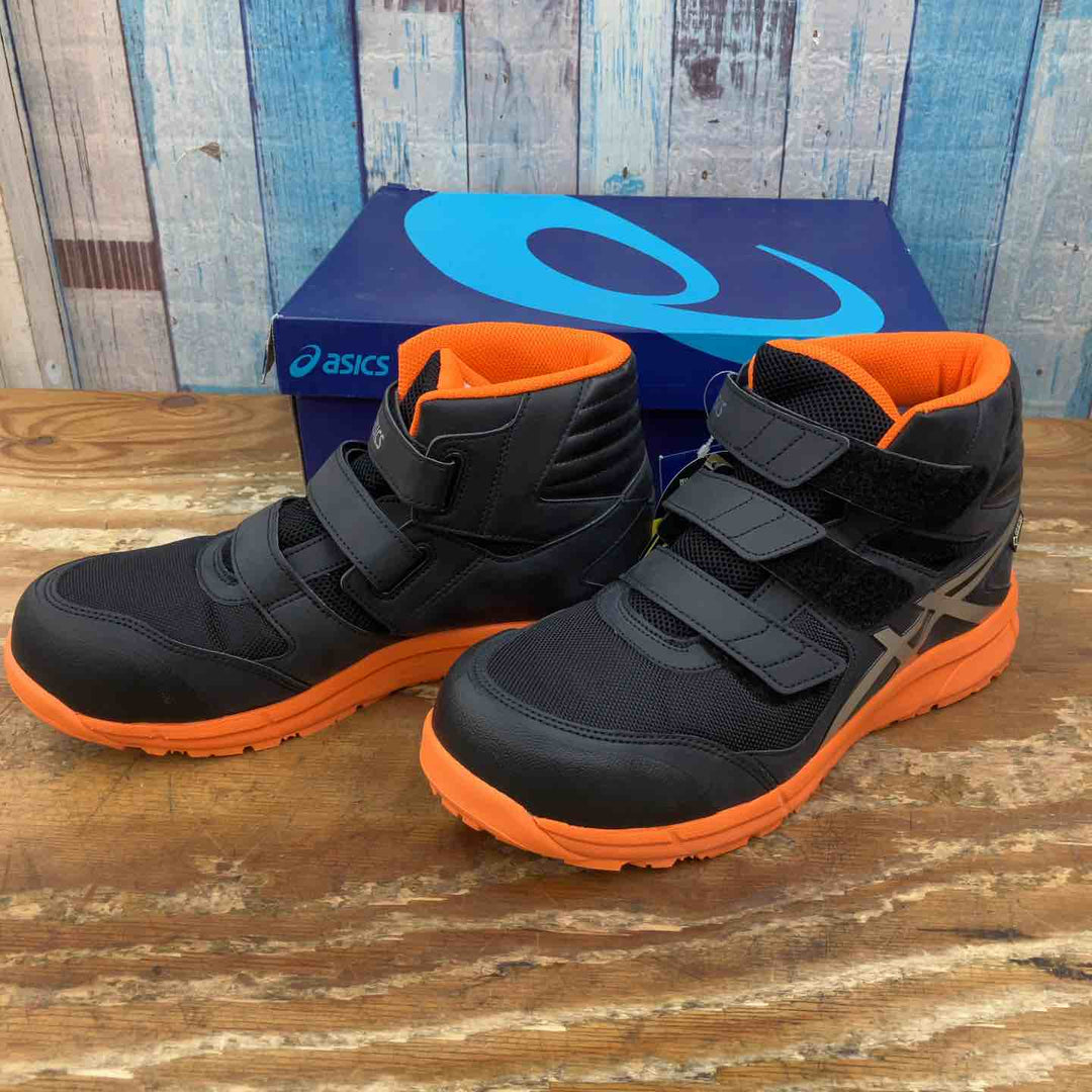【未使用品】アシックス ウィンジョブ CP601 G-TX  ブラック×シルバー ハイカット 26.5cm【柏店】