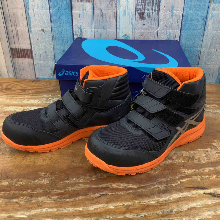 【未使用品】アシックス ウィンジョブ CP601 G-TX  ブラック×シルバー ハイカット 26.5cm【柏店】
