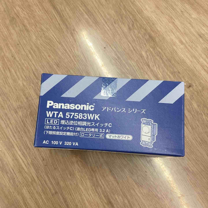 Panasonic パナソニック 配線器具 LED埋込逆位相調光スイッチ 片切/3路両用 アドバンスシリーズ WTA57583WK【越谷店】