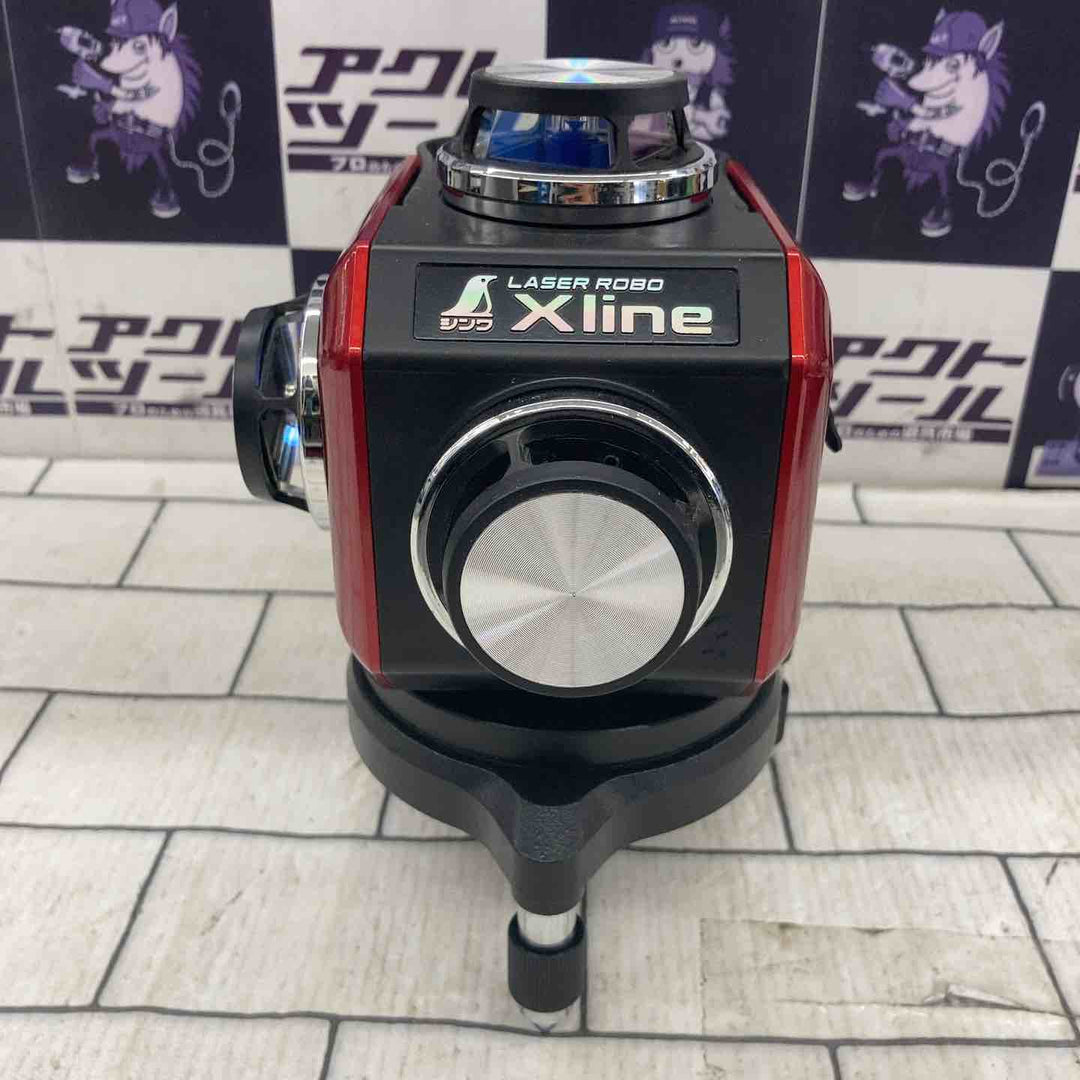 ◇シンワ測定 レーザー 墨出し器 LASER ROBO Xline (レーザーロボ エックスライン) レッド フルライン・地墨クロス 71607【所沢店】