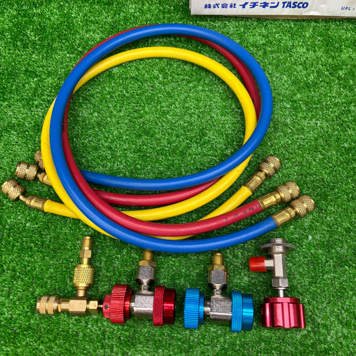 ◇TASCO ゲージマニホールドセット(チャージバルブ付) R410A/R32【電材館越谷店】