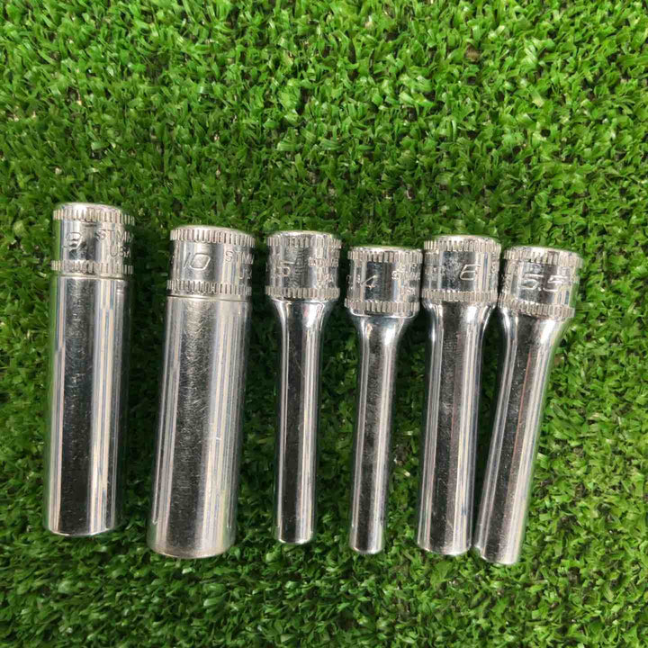 スナップオン(Snap-on) 1/4 ディープソケット STMM4・5・5.5・6・9・10 6個セット【草加店】