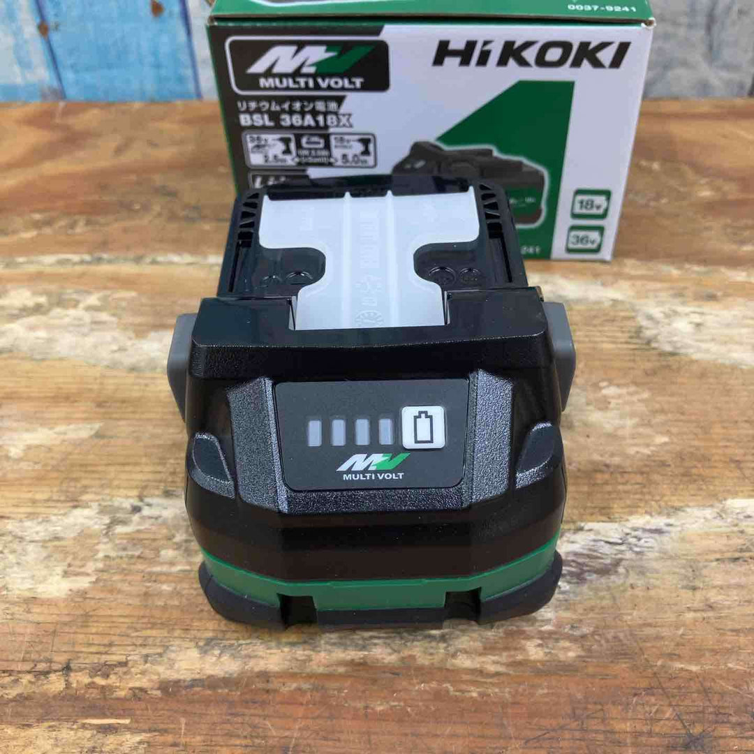 【未使用品】純正品 ★ハイコーキ(HIKOKI ※旧:日立工機) リチウムイオンバッテリー 36V/2.5Ah BSL36A18X【柏店】