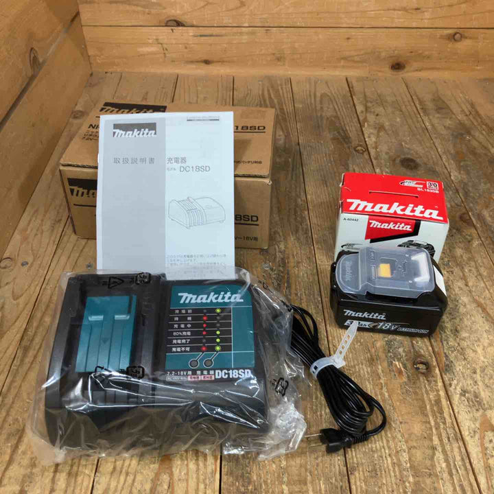 マキタ(makita) 充電器DC18SD 直流7.2-18V DC18SD リチウムイオンバッテリー 18V/3.0Ah BL1830B セット【所沢店】