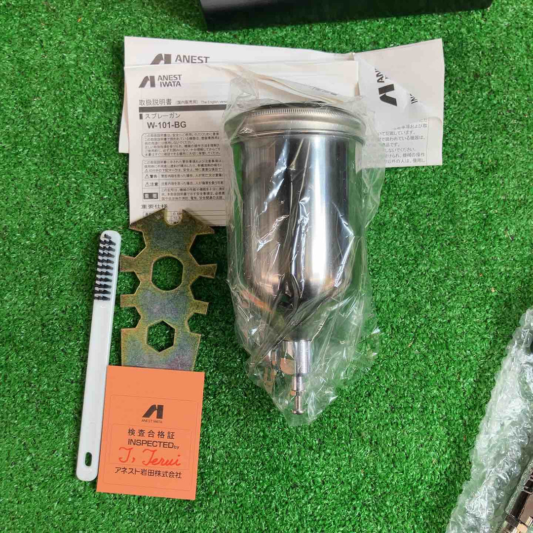アネスト岩田 自動車補修専用スプレーガン カップ付セット"極み" クリヤーコート W101 148BGC【越谷店】