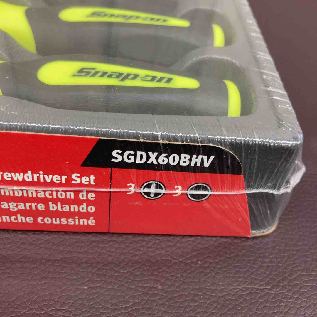 【未使用品(店頭展示品)】 スナップオン(Snap-on) ソフトグリップ ドライバー 6本セット SGDX60BHV 【東大和店】