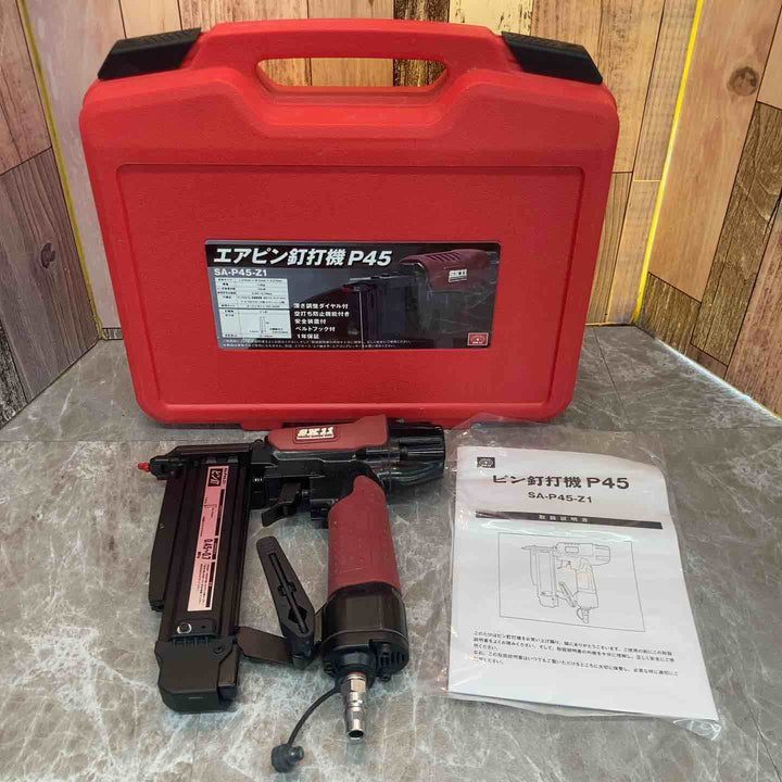 ▼SK11 常圧ピンネイラ エアピン釘打機 SA-P45-Z1【八潮店】