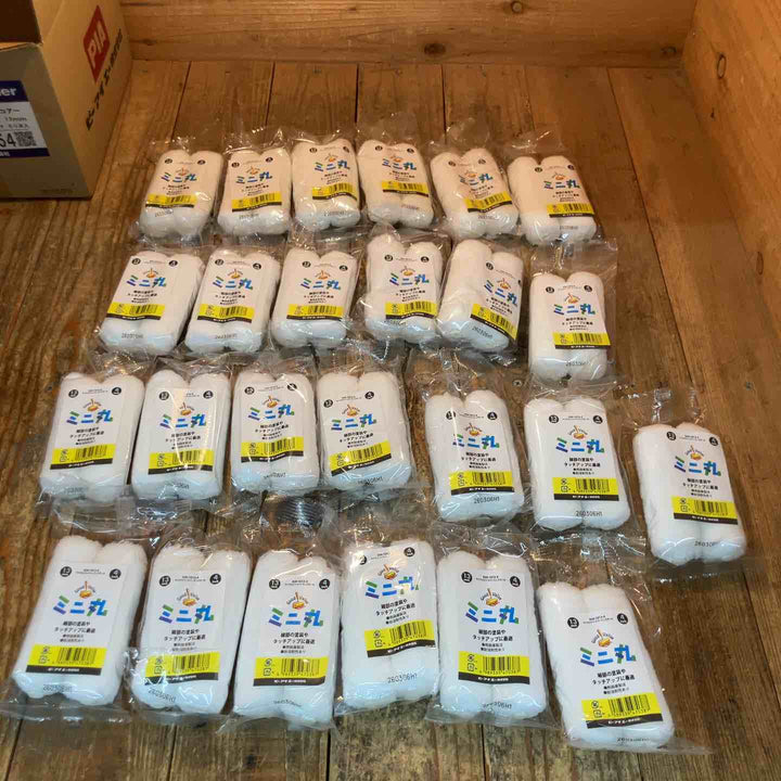 PIA ミニ丸 マイクロファイバーミニスモール　毛丈13ｍｍ　4インチ　2本パック×25袋 所沢店】
