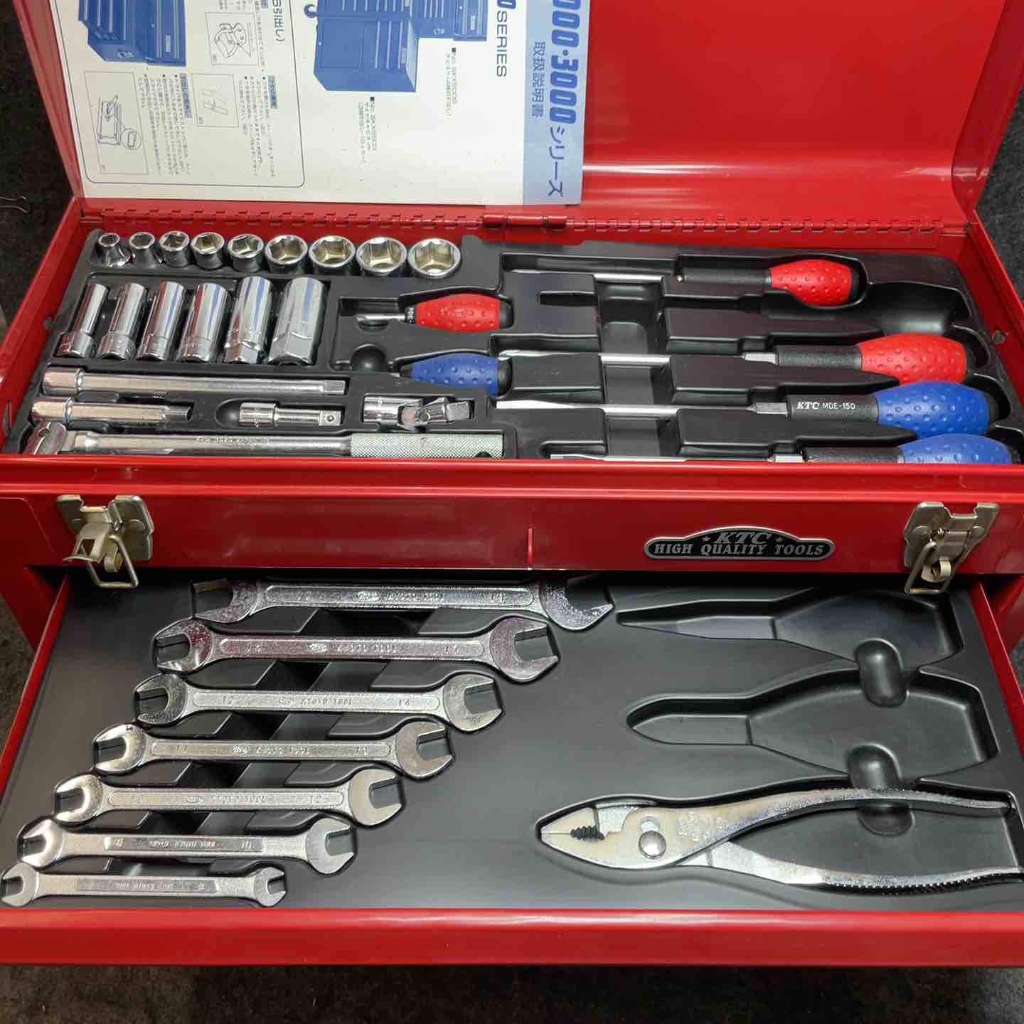 KTC 工具セット SK420XZ ツールセット 3段ツールボックス 工具箱