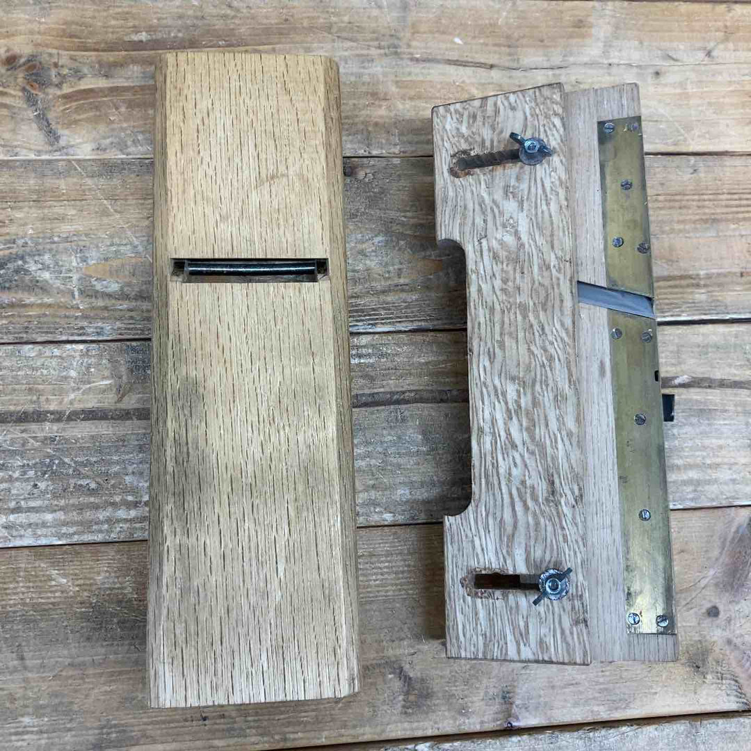 【中古品】 河怡(かわよし)・國明(組子鉋) 2点セット  鉋 かんな カンナ 和工具 大工道具 鑿 のみ 鋸 のこ 【東大和店】