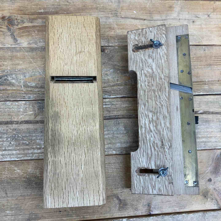 【中古品】 河怡(かわよし)・國明(組子鉋) 2点セット  鉋 かんな カンナ 和工具 大工道具 鑿 のみ 鋸 のこ 【東大和店】