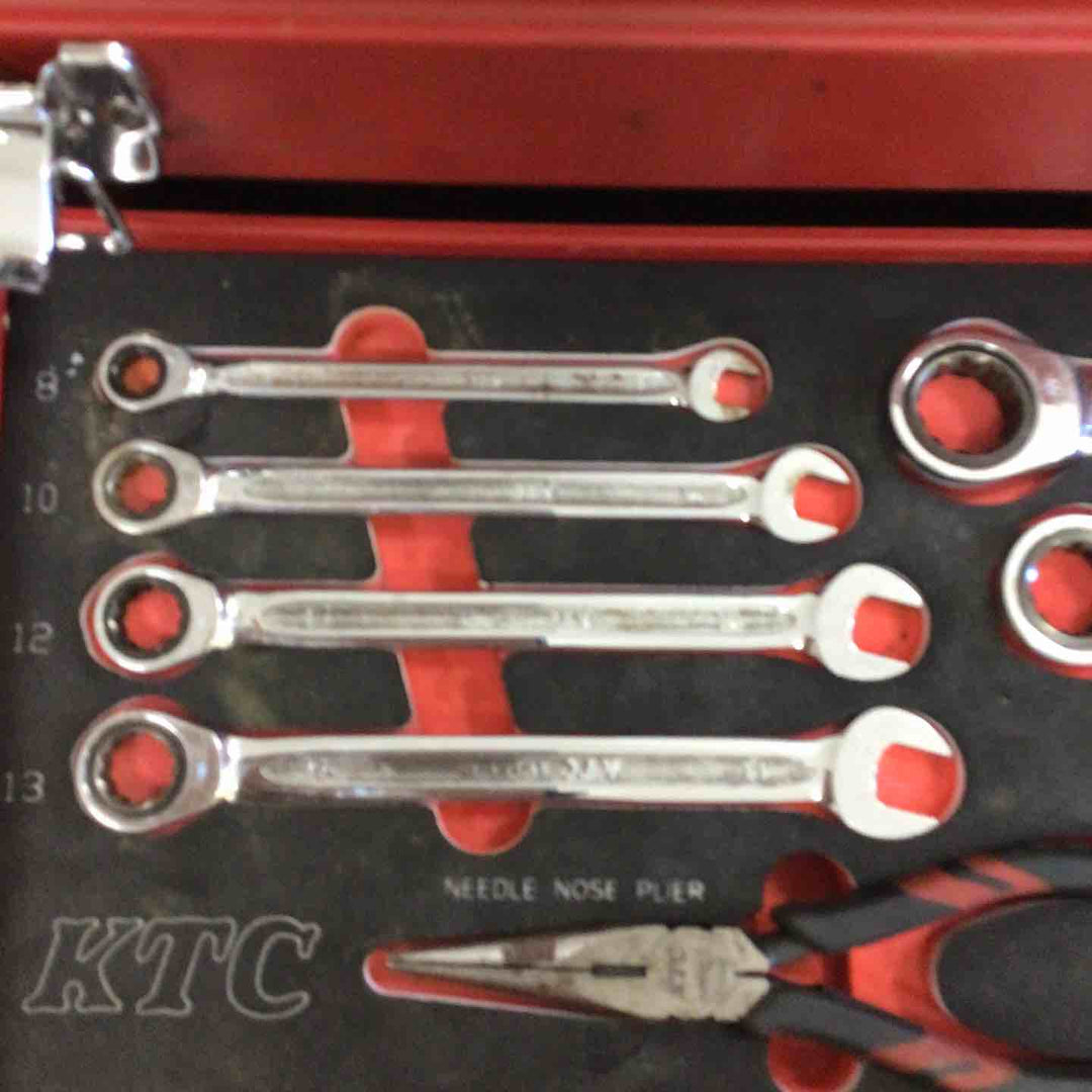 KTC 京都機械工具 ツールボックス LSKX0202SR 整備工具セット  2段引出し ハンドツール【町田店】