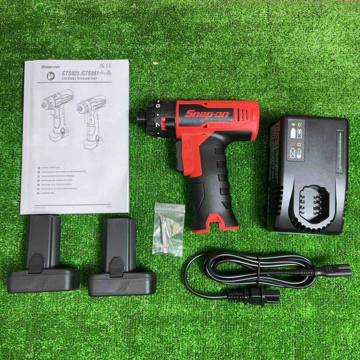 スナップオン/Snap-on 14.4V コードレススクリュードライバ CTS861J2 レッド バッテリー2個付きフルセット【桶川店】