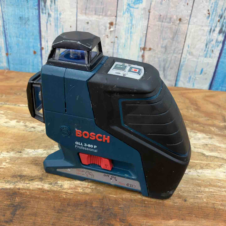 【中古品】◇ボッシュ(BOSCH) 水平/垂直ラインレーザー GLL3-80P 赤色【柏店】