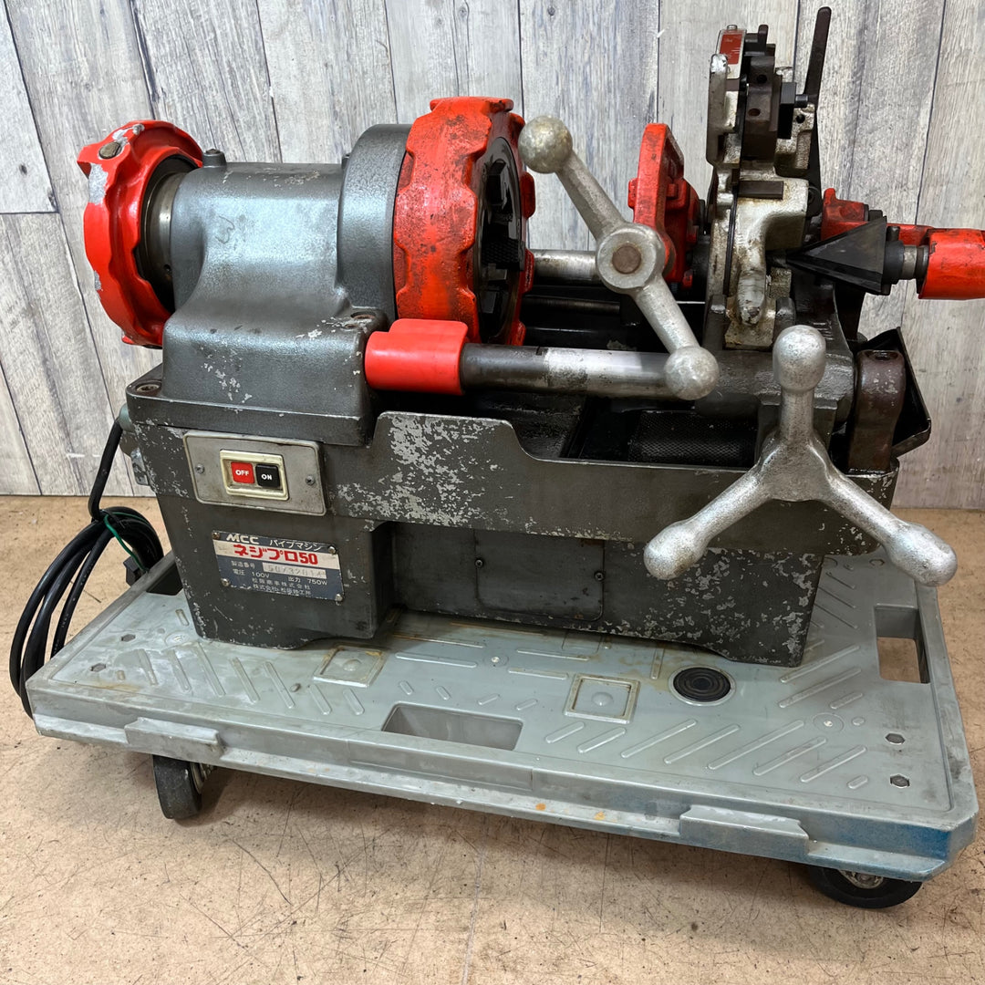 【中古品/店頭受取り限定】◇MCC ねじ切り ネジプロ50 ニップルアタッチメント6個付 ホース交換済【東大和店】