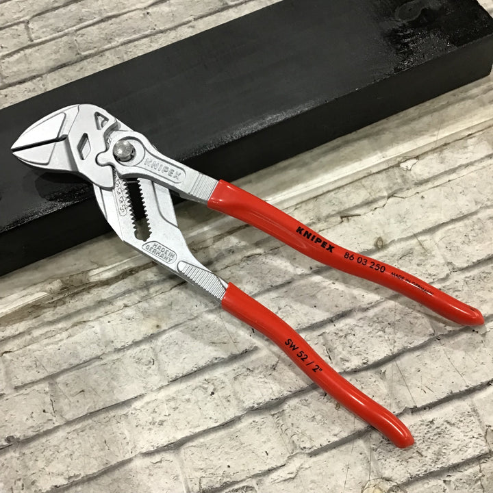 クニペックス(KNIPEX) プッシュボタン式ウォーターポンププライヤー 8603-250 【川口店】