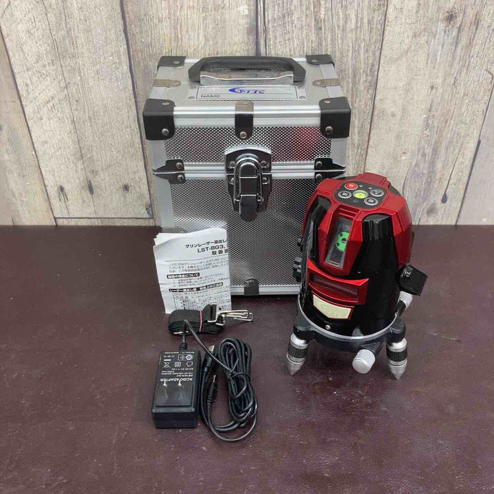 【中古品】 レーザーテクノ グリーンレーザー墨出し器 縦・横 LST-BG3 【東大和店】