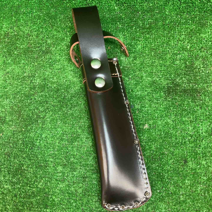 ▼田齋作 脇差し鑿 槌目造り 8分 24mm 革ケース付 二枚裏 かんな カンナ【川越店】