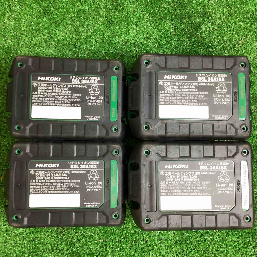★ハイコーキ(HIKOKI ※旧:日立工機) リチウムイオンバッテリー 36V/2.5Ah BSL36A18X 10個セット【越谷店】