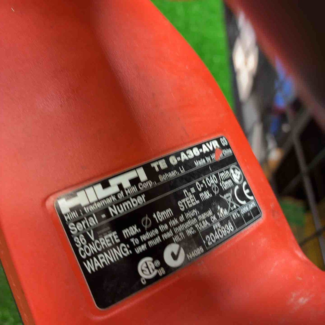 【中古品】 ヒルティ(HILTI)  コードレス集じんハンマドリル TE6-A36 DRS 【藤沢店】