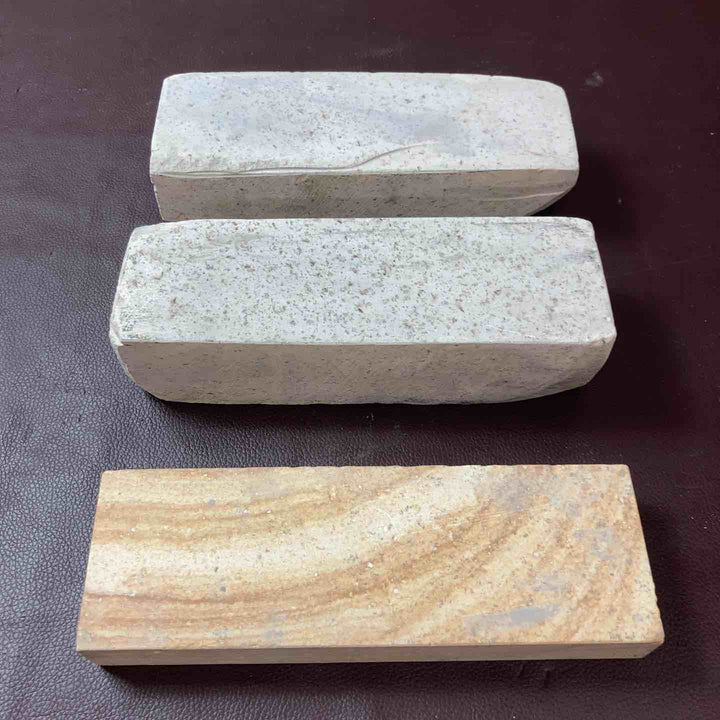 【中古品】 天然砥石 産地不明 粗目 3個セット 総重量約5Kg 鑿・鉋・大工道具 【東大和店】
