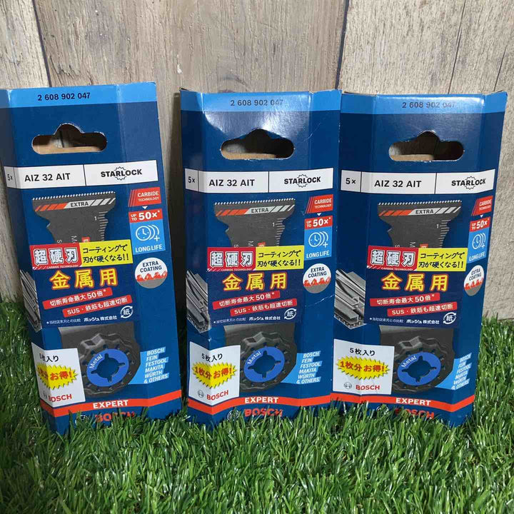 ◇Bosch 5X Expert AIZ 32 AIT MetalMax プランジカットブレード(スチール・ステンレス・幅mm・プロフェッショナルアクセサリー・マルチツール用) 15枚【戸田店】