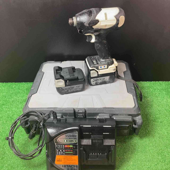 【中古品】★ハイコーキ(HIKOKI ※旧:日立工機) コードレスインパクトドライバー WH14DBAL(2LSCK)(W)【岩槻店】