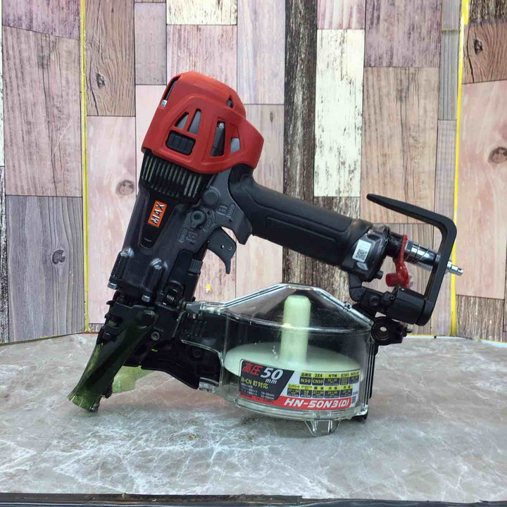 【中古品】★マックス MAX 75mm 高圧エア釘打ち機 HN-50N3(D)-R【八潮店】