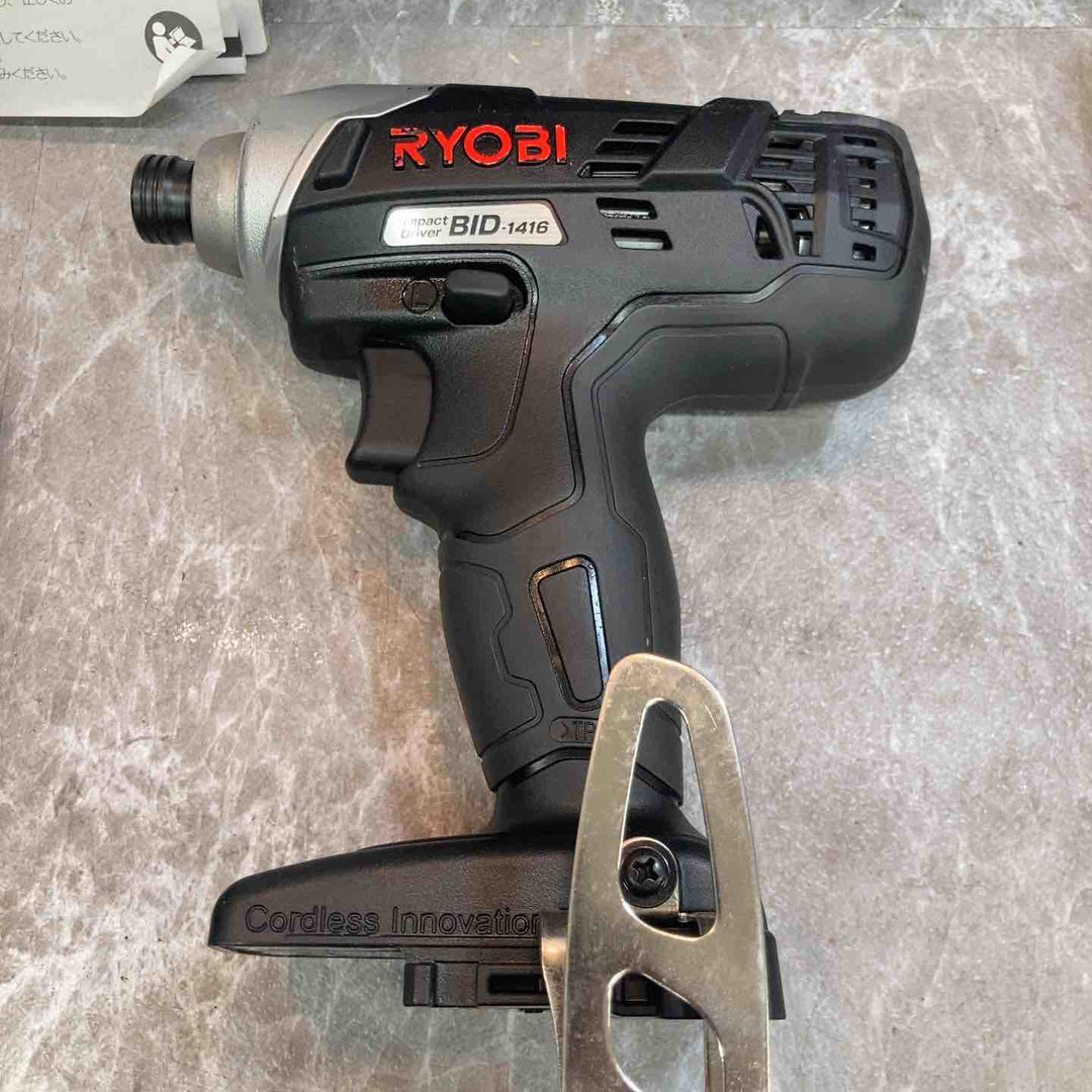 【中古品】◇リョービ(RYOBI) コードレスインパクトドライバー 14.4V BID-1416 657702A バッテリー2個・充電器付き【八潮店】