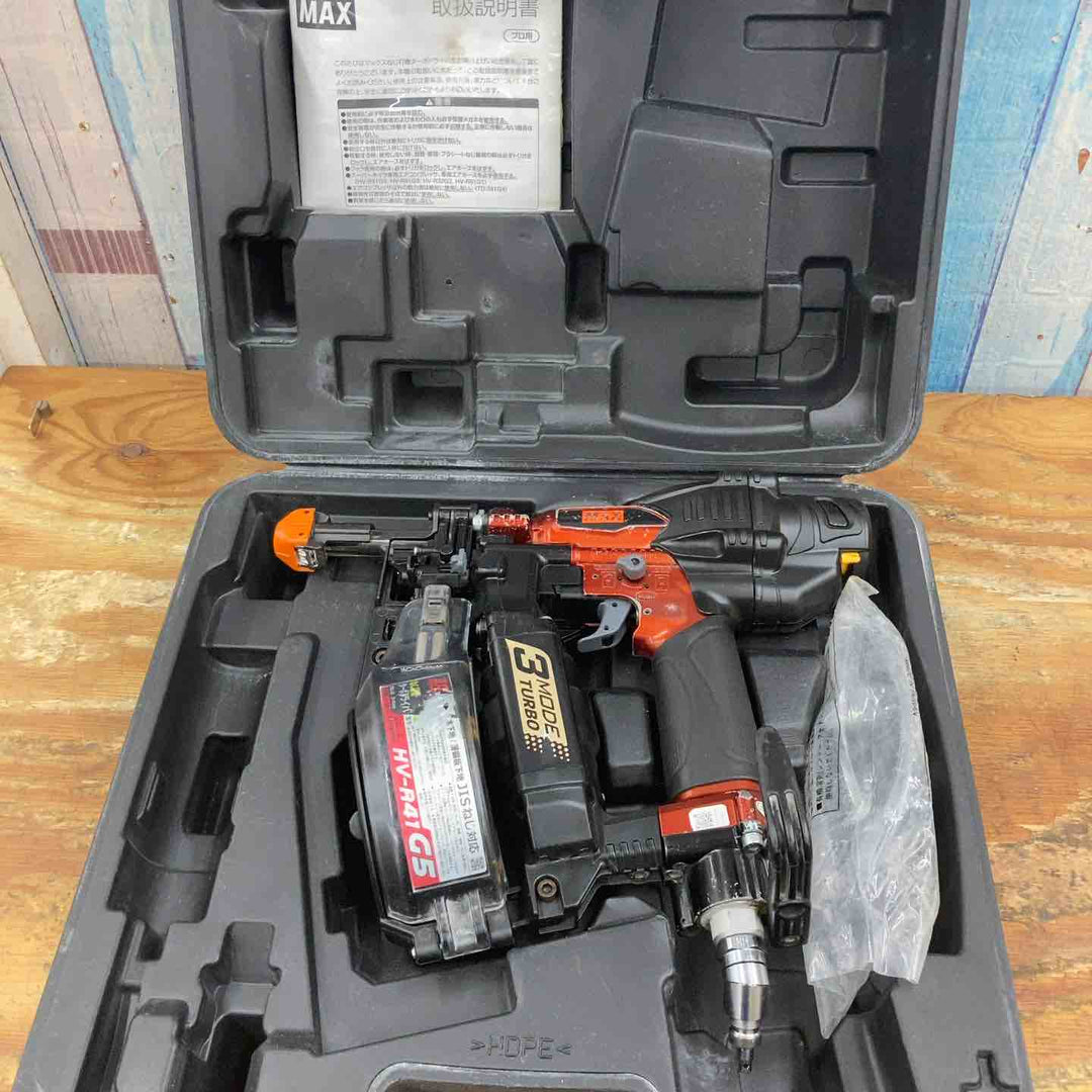 ★マックス(MAX) 高圧エアネジ打ち機 HV-R41G5-R【柏店】