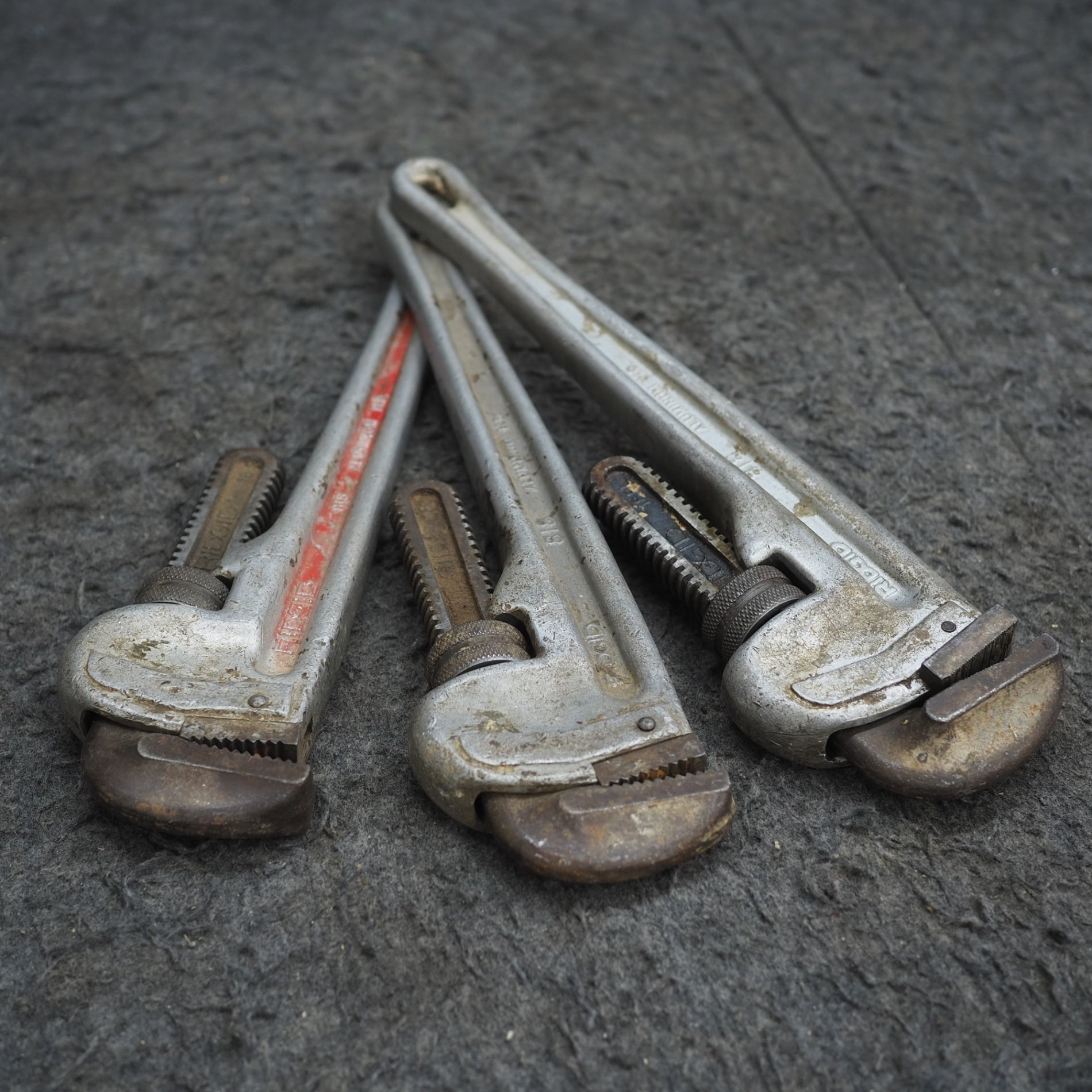 ＲＩＤＧＩＤ　アルミストレートパイプレンチ　４５０ｍｍ RIDGID アルミストレートパイプレンチ 450mm ( 31100 ) Ridge Tool