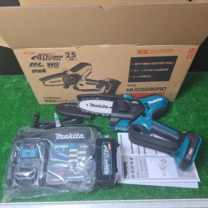 マキタ/makita 40Vmax 100mm 充電式ハンディソー コードレスチェンソー MUC028GRD【岩槻店】