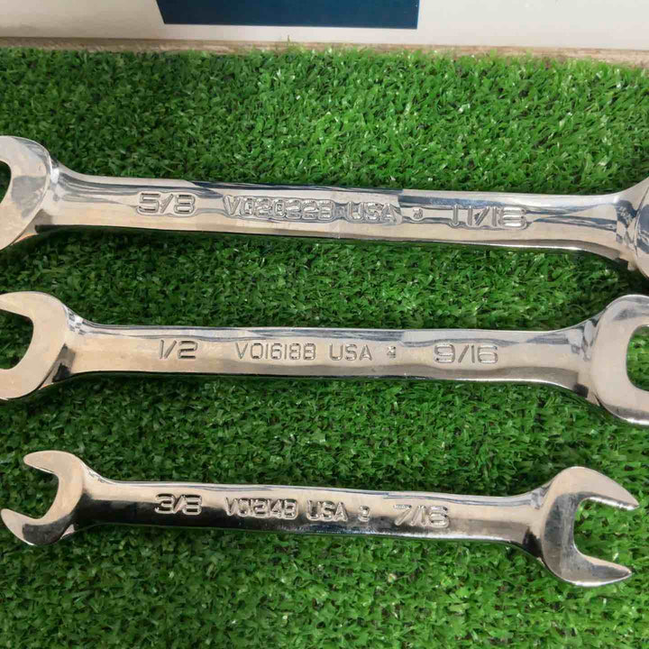 スナップオン(Snap-on) オープンエンドレンチ (3本) VO2022B/1618B/1214B【草加店】
