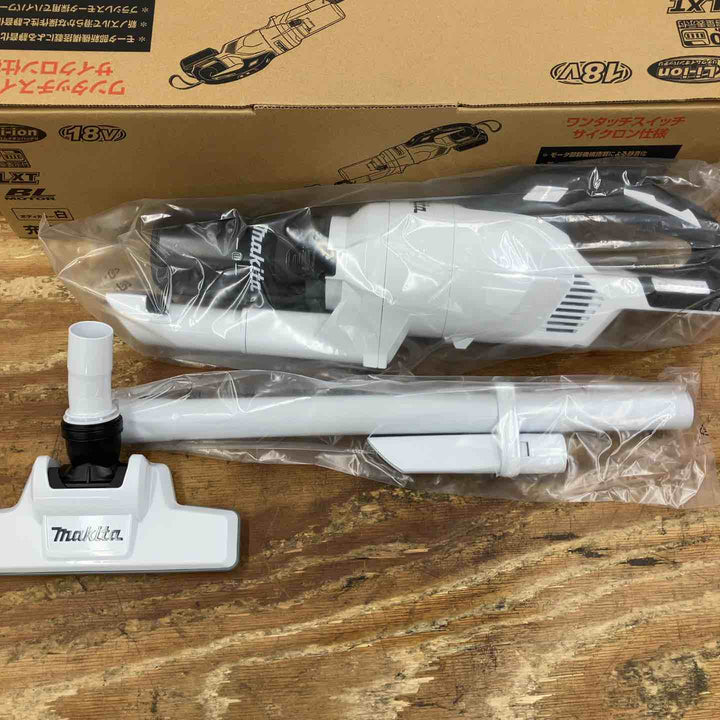 【未使用品】★マキタ(makita) コードレスクリーナー CL286FDRFW 18V サイクロン一体型 純正 バッテリー、充電器付き【柏店】