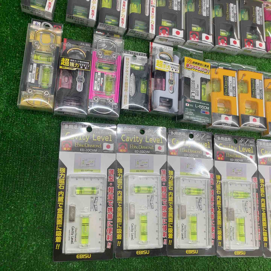 ▼18go【未開封/送料無料】水平器 磁石モデル マグネット付き 40個まとめ売り エビスダイヤモンド KOD シンワ等【川越店】